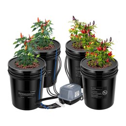 VIVOSUN SYSTEM DWC 4x 18,9L