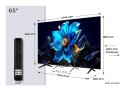 Telewizor TCL 65P79K QLED 65" 4K Ultra HD Google TV Dolby Atmos DVB-T2 Metaliczny (WYPRZEDAŻ)
