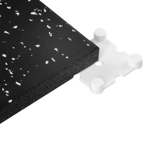 POS25 PODŁOGA GUMOWA POD SPRZĘT FITNESS BLACK/WHITE HMS