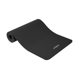 REBEL ACTIVE MATA GIMNASTYCZNA DO ĆWICZEŃ JOGA, PILATES, FITNESS, 183X61CM, GRUBOŚĆ 6MM, MATERIAŁ TPE, CZARNA RBA-3151-BK