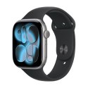 Zegarek Apple Watch Series 11 (2025) GPS 46mm Aluminiowa koperta w kolorze gwiezdnej szarości z paskiem sportowym S/M