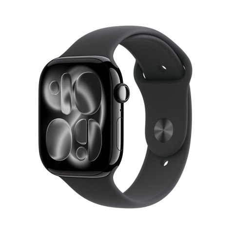 Zegarek Apple Watch Series 11 (2025) GPS 46mm Jet Black Aluminiowa koperta ze sportowym paskiem M/L