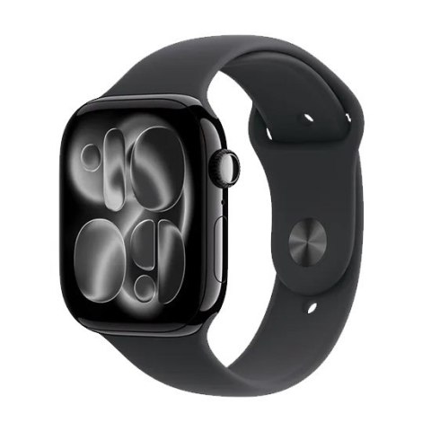 Zegarek Apple Watch Series 11 (2025) GPS 46mm Jet Black Aluminiowa koperta ze sportowym paskiem M/L