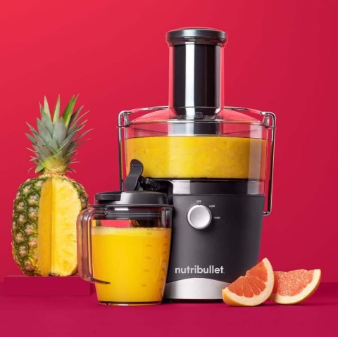 Wyciskarka NutriBullet NBJ100G, Szary, 1,5 L, 0,8 L, Obrotowy, Plastikowy, Stal nierdzewna, 800 W