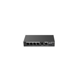 Ruijie Networks RG-ES206GS-P łącza sieciowe Zarządzany L2 Gigabit Ethernet (10/100/1000) Obsługa PoE Czarny