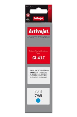 Activejet AC-G41C Tusz Buteleczka z atramentem (zamiennik Canon GI-41C 4543C001; Supreme; 70 ml; niebieski)
