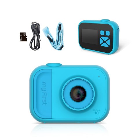 Aparat cyfrowy myFirst Camera 10 dla dzieci, z ekranem 2" IPS, rozdzielczość 5MP (blue)