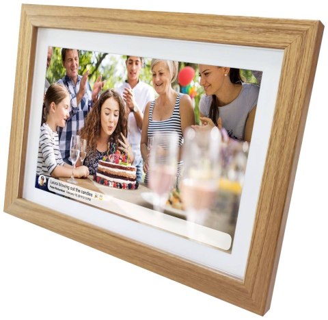 Ramka na zdjęcia Denver z FRAMEO 10.1" 16GB light wood