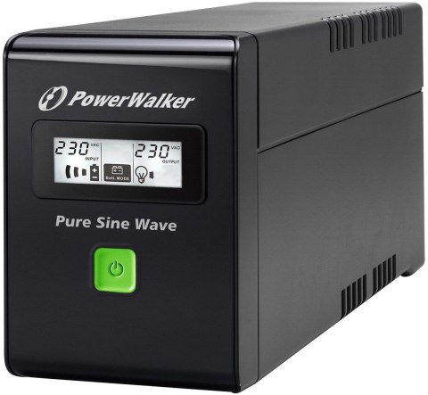 UPS POWERWALKER VI 800 SW IEC LINE-INTERACTIVE 800VA 3X IEC C13 USB-B LCD PURE SINE WAVE