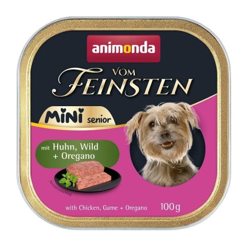 ANIMONDA Vom Feinsten Mini Senior with Chicken, venison + oregano 100g