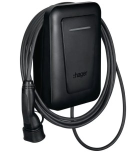 EVCS Stacja ładowania Hager witty one 11kW 3f RFID Bluetooth z kablem 6,5m T2