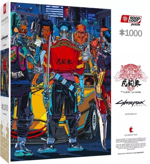 Good Loot Comic Book Puzzle: Cyberpunk 2077 Kickdown, 1000 elementów