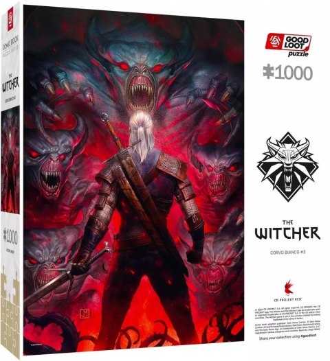 Good Loot Comic Book Puzzle: The Witcher (Wiedźmin) Corvo Bianco, 1000 elementów