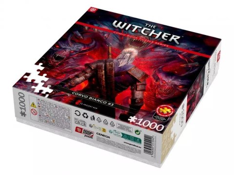 Good Loot Comic Book Puzzle: The Witcher (Wiedźmin) Corvo Bianco, 1000 elementów
