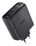Ładowarka TRUST czarna MAXO GaN 65W 3xC 1xA