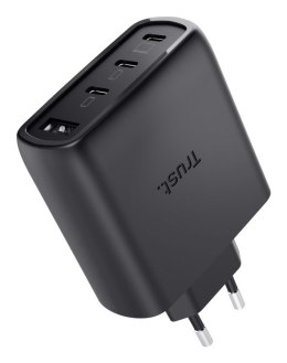 Ładowarka TRUST czarna MAXO GaN 65W 3xC 1xA