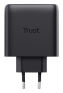Ładowarka TRUST czarna MAXO GaN 65W 3xC 1xA