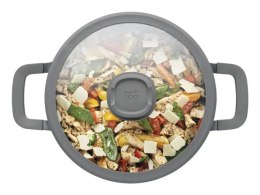 BergHOFF 3950593 garnel do zupy 4,4 l Czarny Aluminium, Szkło, Silikon