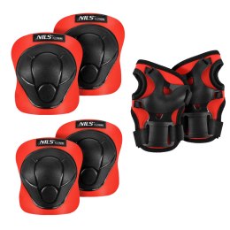 H210 ZESTAW OCHRANIACZY CZERWONY ROZM. XS NILS EXTREME