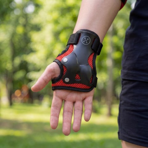 H320 ZESTAW OCHRANIACZY CZERWONY ROZM. XL NILS EXTREME