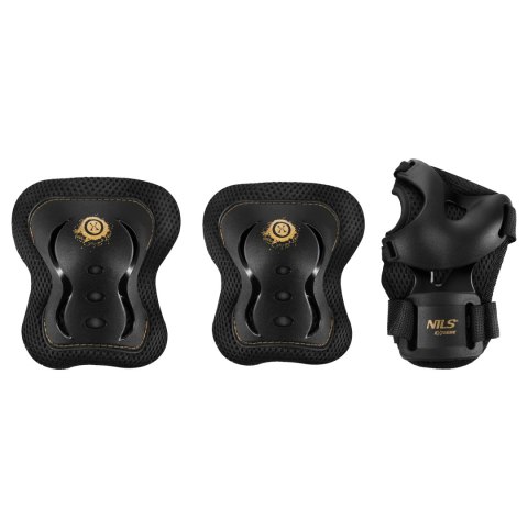 H320 ZESTAW OCHRANIACZY FLY ZŁOTY ROZM. S NILS EXTREME