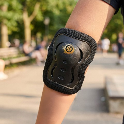 H320 ZESTAW OCHRANIACZY FLY ZŁOTY ROZM. S NILS EXTREME