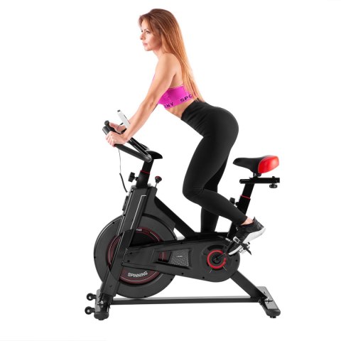 SWL9140 ROWER STACJONARNY SPINNINGOWY Z OPOREM MECHANICZNYM HMS