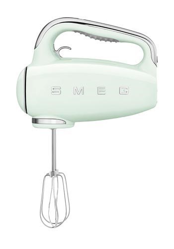 Mikser ręczny Smeg HMF01PGEU w stylu retro z lat 50. Pastelowa zieleń