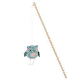 ZOLUX Zabawka dla kota ETHICAT wędka sowa, liście 40 cm