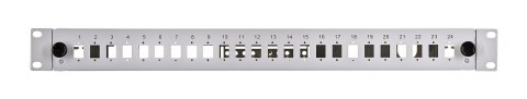 Alantec Przełącznica światłowodowa 24xSC simplex / 24xLC duplex 19" 1U z płytą czołową oraz akcesoriami montażowymi (dławiki, op