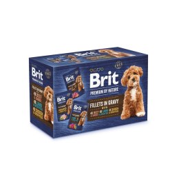 BRIT Premium by Nature Dog Filets in Gravy multipack mokra karma dla psa 12x85g