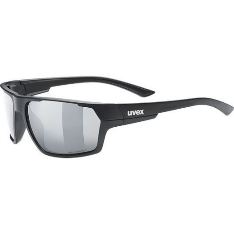 Okulary polaryzacyjne Uvex Sportstyle 233 P - black matt/litemirror silver