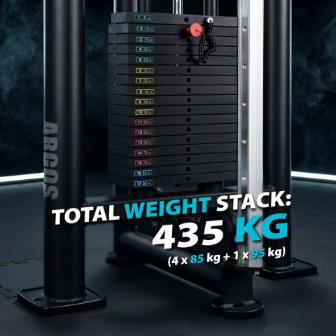 ARGOS BRAMA DO ĆWICZEŃ Z WYCIĄGIEM I STOSEM WIELOSTANOWISKOWA COMMERCIAL HMS