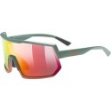 Uvex sportstyle 235 Okulary do wielu sportów Unisex Półobwódkowe Zielony, Czerwony