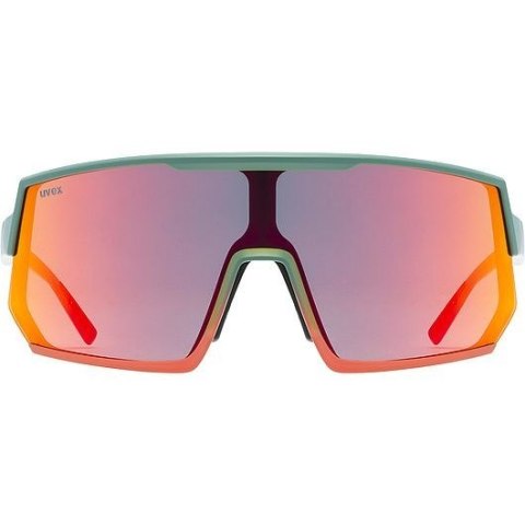 Uvex sportstyle 235 Okulary do wielu sportów Unisex Półobwódkowe Zielony, Czerwony