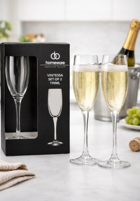 Kieliszek do szampana Homeware Vintessa 190 ml zestaw 2 szt. Premium