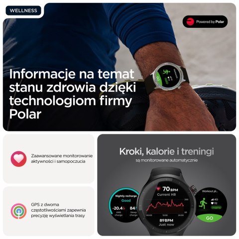 Motorola Moto Watch 512MB Volcanic Ash_Silicone Black