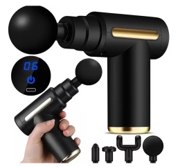 Pistolet do masażu mięśni Massage Gun 4 końcówki 6 trybów