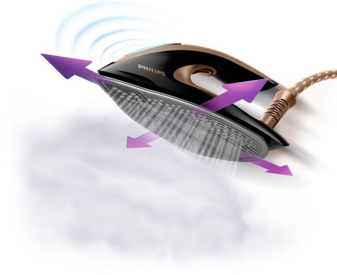 Żelazko z generatorem pary Philips GC9682/80 (2800W; kolor czarny) (WYPRZEDAŻ)