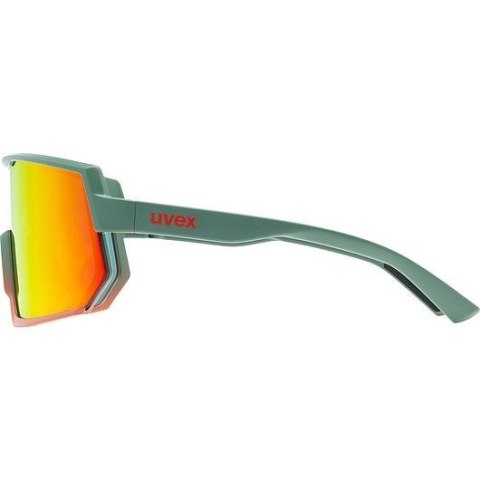 Uvex sportstyle 235 Okulary do wielu sportów Unisex Półobwódkowe Zielony, Czerwony