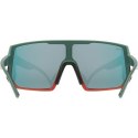 Uvex sportstyle 235 Okulary do wielu sportów Unisex Półobwódkowe Zielony, Czerwony