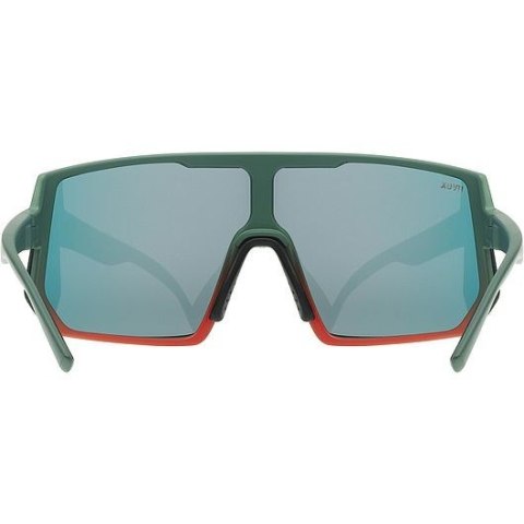 Uvex sportstyle 235 Okulary do wielu sportów Unisex Półobwódkowe Zielony, Czerwony