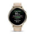Smartwatch Garmin Venu 4 41 mm - lunar gold leather band