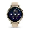 Smartwatch Garmin Venu 4 41 mm - lunar gold leather band