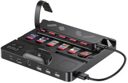 Unitek stacja ładująca Switch z przełącznikiem i czytnikiem kart do gier