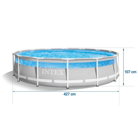 Basen ogrodowy stelażowy 427 x 107 cm 12w1 INTEX 26722