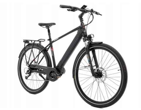 Rower elektryczny Germina City 28” 17” czarny | 250W | Bateria 36V 10.4Ah | Shimano Altus 8 biegów | E-bike