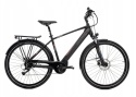 Rower elektryczny Germina City 28” 17” czarny | 250W | Bateria 36V 10.4Ah | Shimano Altus 8 biegów | E-bike