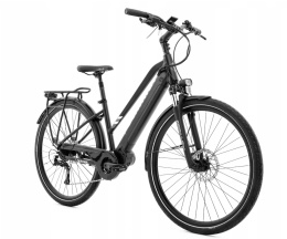 Rower elektryczny Germina City 28” 250W | Bateria 36V 10.4Ah | 8 biegów Shimano Altus | Amortyzator Suntour | E-bike miejski