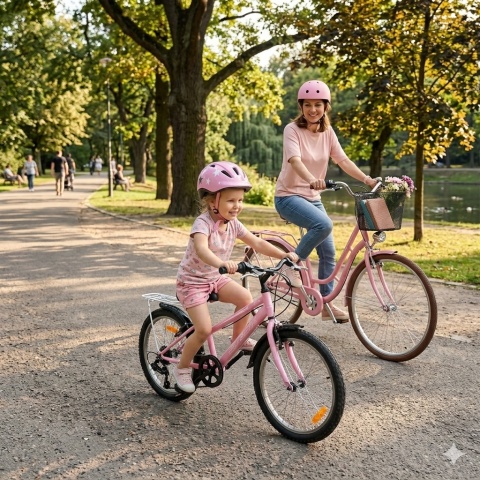 Rower Dziecięcy SIROX LUNA PINK 20” Różowy 6 Biegów Shimano | Sirox